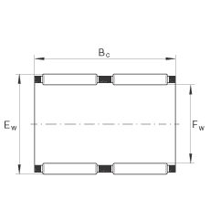 滾針及保持架組件 K62X70X40-ZW, 根據(jù) DIN 5405-1/ ISO 3030 標(biāo)準(zhǔn)，雙列