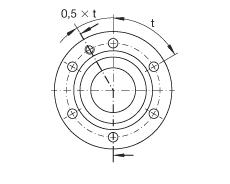 推力角接觸球軸承 ZKLF30100-2Z, 雙向，螺釘安裝，兩側(cè)間隙密封