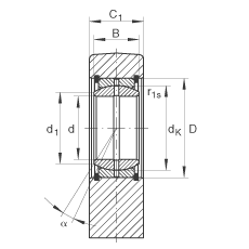 液壓桿端軸承 GF80-DO, 根據(jù) DIN ISO 12 240-4 標(biāo)準(zhǔn)，帶焊接面，需維護(hù)