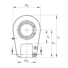 液壓桿端軸承 GIHRK120-DO, 根據(jù) DIN ISO 12 240-4 標(biāo)準(zhǔn)，帶右旋螺紋夾緊裝置，需維護(hù)