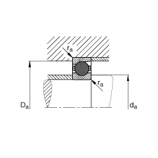 主軸軸承 HCB71909-E-T-P4S, 調(diào)節(jié)，成對或單元安裝，接觸角 α = 25°，陶瓷球，限制公差