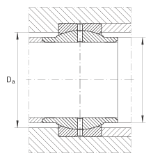 關(guān)節(jié)軸承 GE20-LO, 根據(jù) DIN ISO 12 240-1 標(biāo)準(zhǔn)，需維護(hù)